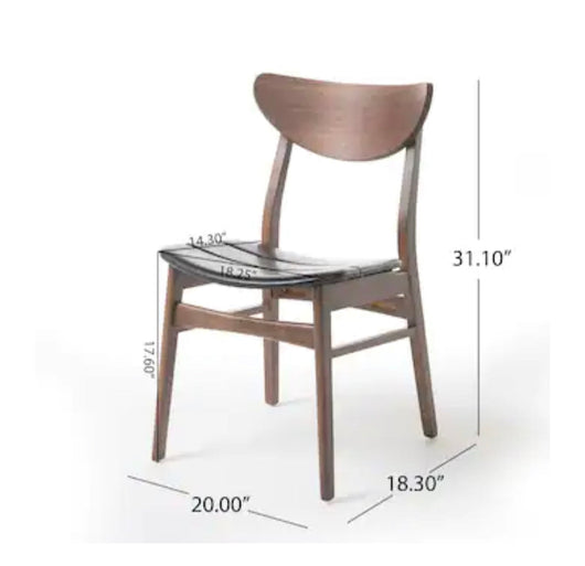 Best Selling Home Decor Set of 2 Anise Casual Faux Leather Upholstered Side Chair (Wood Frame)- NEW IN BOX!!!!
