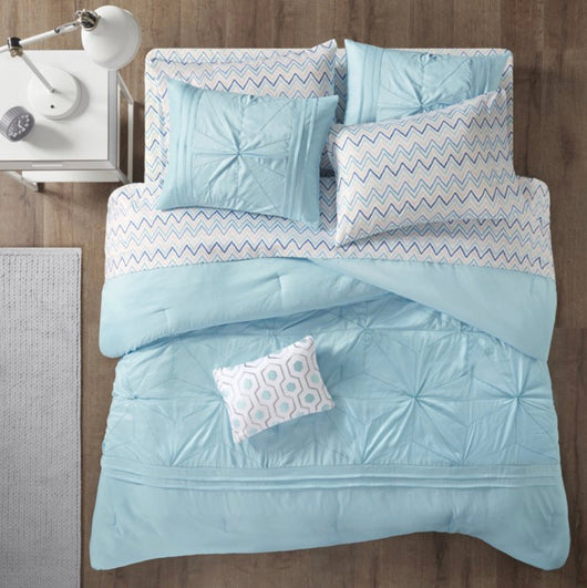 Home Essence Apartment Kara Embroidered Comforter and Sheet Set- NEW IN BAG!!!