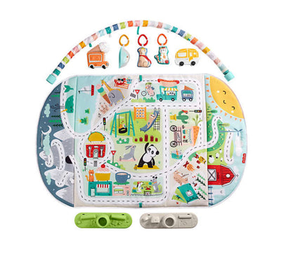 Fisher-Price® Activity City Gym to Jumbo Playmat in Blue- NEW IN BOX!!!