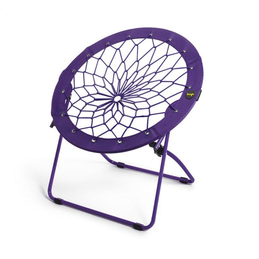 Bunjo 32" Bunjo Woven Bungee with Metal Base Folding Chair, Purple**New l**