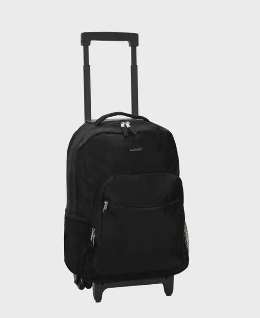 Rockland Unisex Luggage 17" Rolling Backpack R01 Black- NEW!!!