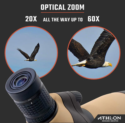 Athlon Optics Talos 20-60x80 Spotter Scope , Black- NEW IN BOX!!!