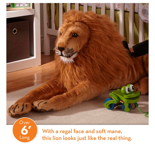 Melissa and Doug Giant Stuffed Lion (new)