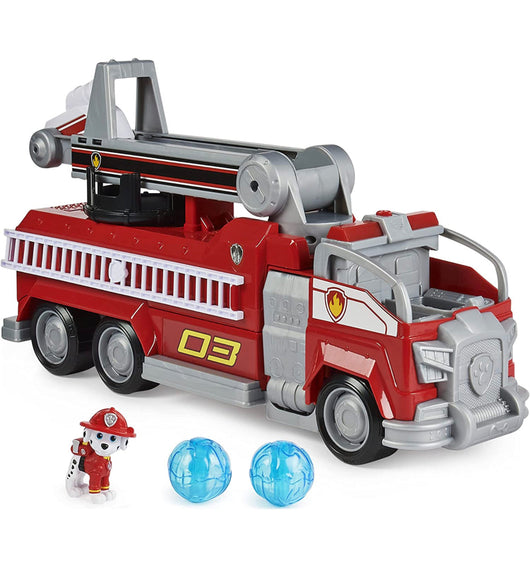 Paw Patrol, Marshall’s Transforming Movie City Fire Truck with Extending Ladder, Lights, Sounds and Action Figure, Kids Toys for Ages 3 and up- NEW !!!