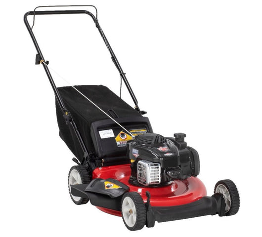 Yard Machines 21" 3-in-1 Gas Push Mower with Rear Bag, Mulching, Side-Discharge Capabilities 140cc- NEW AND ASSEMBLED!!!!