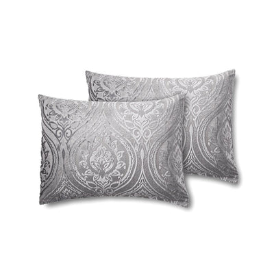 Mainstays Cougar 7-Piece Grey Abstract Woven Comforter Set, Full/Queen**New**