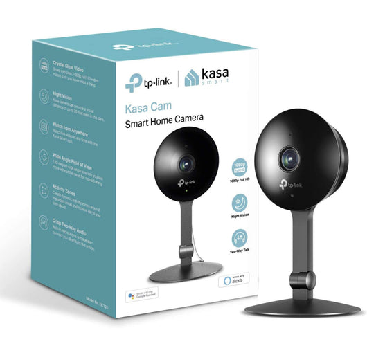 Kasa Indoor Camera by TP-Link, Rolling 2-day video history for 2-Yr Free, 1080P w/ Night Vision, 2-Way Audio, Motion Detection for Pet Baby Monitor, Works with Alexa & Google Home (KC120) (new in the box)