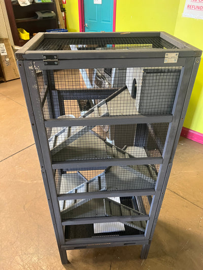 Aivituvin AIR38 5 Level Wooden Small Pet Cage- NEW AND ASSEMBLED!!! (Minor chips from shipping)