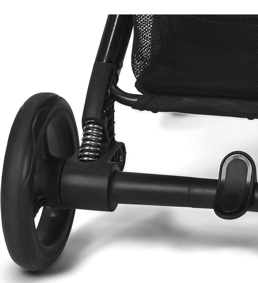 CYBEX Beezy 2 Stroller, Lightweight Baby Stroller, Compact Fold, Compatible with All CYBEX Infant Seats, Stands for Storage, Easy to Carry, Multiple Recline Positions, Travel Stroller, Moon Black- new