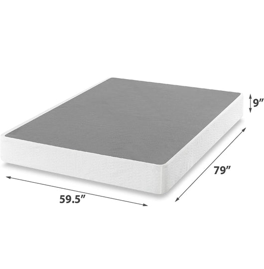ZINUS 9 Inch Metal Smart Box Spring / Mattress Foundation / Strong Metal Frame / Easy Assembly, Queen- NEW IN BOX!!!!