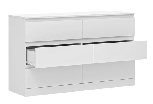 Hillsdale Brindle 6-Drawer Horizontal Dresser, White Finish!! NEW IN BOX!!