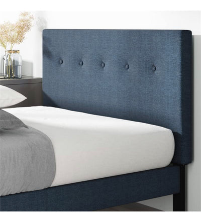 ZINUS Omkaram Upholstered Platform Bed Frame / Mattress Foundation / Wood Slat Support / No Box Spring Needed / Easy Assembly, Queen- new in box