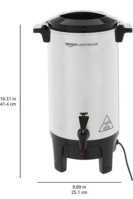 AmazonCommercial Coffee Urn - Aluminum, 40 Cups/6 Liters- NEW IN BOX!!!