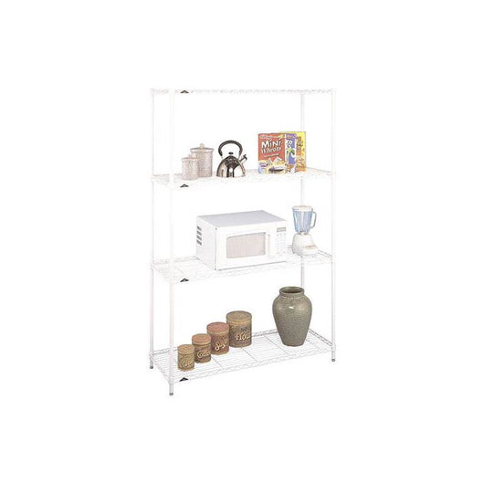 Four Shelf Wire Bookcase in White Epoxy Finish**New in Box**