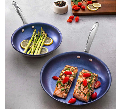 Granitestone Diamond PRO Stainless Steel Tri-Ply Non-Stick Saute Pans, 2-piece (new)