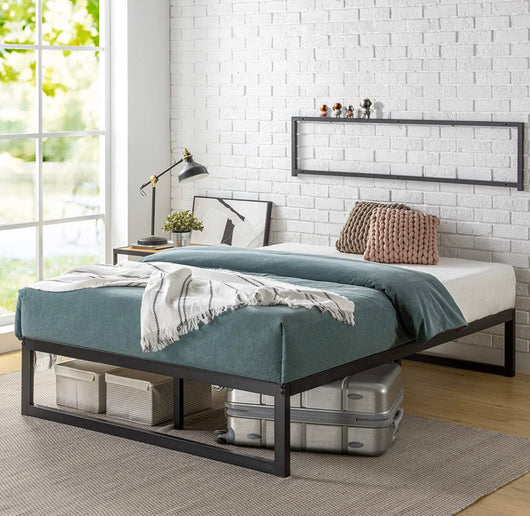 ZINUS Abel Metal Platform Bed Frame / Mattress Foundation with Steel Slat Support / No Box Spring Needed / Easy Assembly, Queen- NEW IN BOX!!!