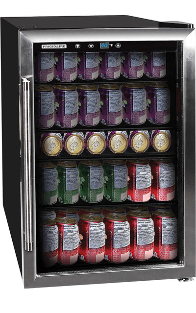 Frigidaire EFMIS155 Beverage Center-126 Cans-Full Stainless Steel, 126-CAN, Stainless- Salvage special