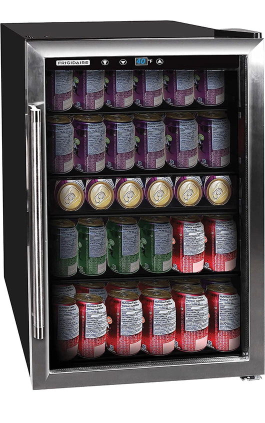 Frigidaire EFMIS155 Beverage Center-126 Cans-Full Stainless Steel, 126-CAN, Stainless- Salvage special