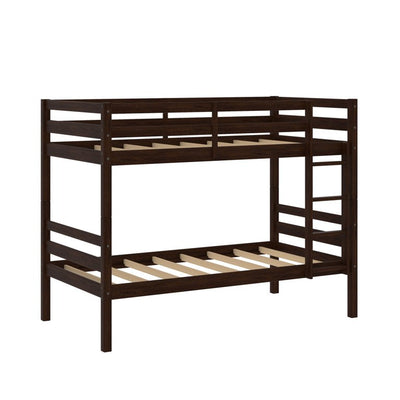 Hillsdale Campbell Wood Twin Over Twin Convertible Bunk Bed, Espresso**New in Box**