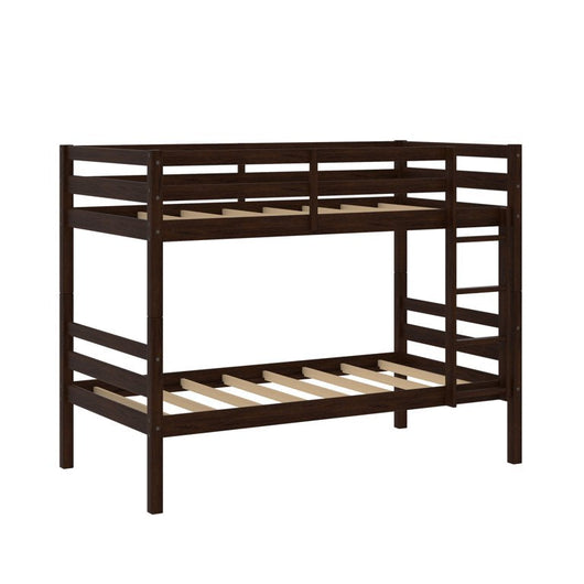 Hillsdale Campbell Wood Twin Over Twin Convertible Bunk Bed, Espresso**New in Box**