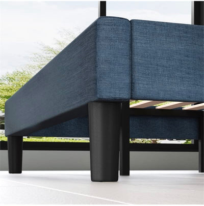 ZINUS Omkaram Upholstered Platform Bed Frame / Mattress Foundation / Wood Slat Support / No Box Spring Needed / Easy Assembly, Queen- new in box