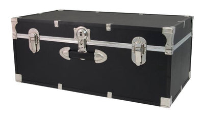 Seward Trunks 25 Gallon Wood, Plastic and Metal Trunk with Lock, Black!! - BRAND NEW!!