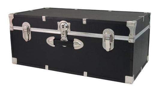 Seward Trunks 25 Gallon Wood, Plastic and Metal Trunk with Lock, Black!! - BRAND NEW!!
