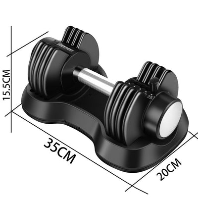 SKONYON Adjustable Dumbbell 25 lbs with Fast Automatic Adjustable and Weight Plate for Body Workout Home Gym (SINGLE)**New in Box**