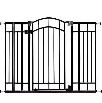Summer Multi-Use Decorative Extra Tall Walk-Thru Baby Gate, Fits Openings 28.5-48 Inch (Pack of 1), Black Metal, for Doorways and Stairways, 36" Tall Baby and Pet Gate, Black, One Size- NEW IN BOX!!!