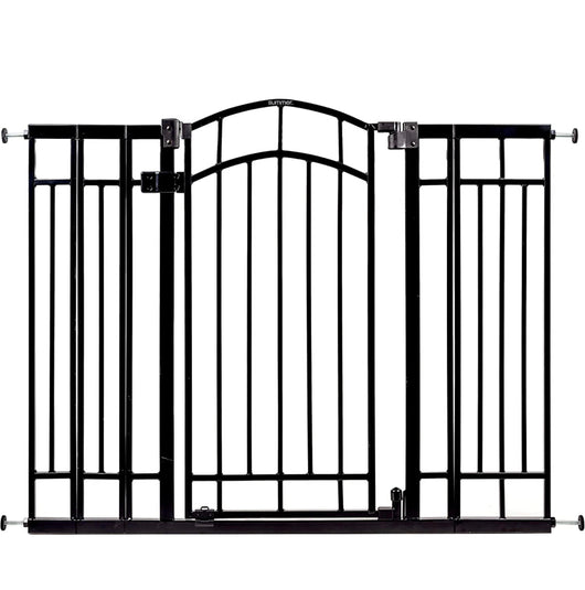 Summer Multi-Use Decorative Extra Tall Walk-Thru Baby Gate, Fits Openings 28.5-48 Inch (Pack of 1), Black Metal, for Doorways and Stairways, 36" Tall Baby and Pet Gate, Black, One Size- NEW IN BOX!!!