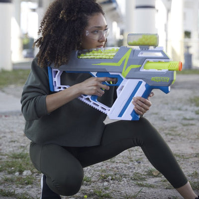 Nerf Hyper Mach-100 Fully Motorized Blaster, 80 Nerf Hyper Rounds Included**New in Box**