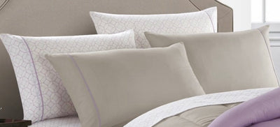 Casa 7-Piece Lavender 100% Polyester Fill Bed in a Bag Comforter Set with Sheets, King- NEW!