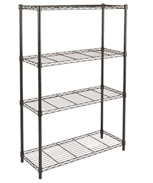 Amazon Basics 4-Shelf Adjustable, Heavy Duty Storage Shelving Unit (350 lbs loading capacity per shelf), Steel Organizer Wire Rack, Black (36L x 14W x 54H)**New in box**