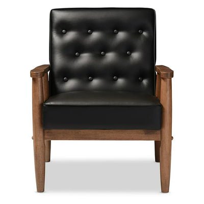 Baxton Studio Sorrento Lounge Chair, Set of 2!  -Brand new & Assembled