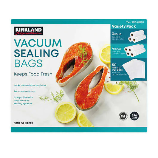 Kirkland Signature Vacuum Sealing Bags, Assortment Pack (new in the box)