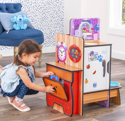 KidKraft Blue's Clues & You! Cooking-Up-Clues Wooden Play Kitchen & Handy Dandy Notebook- NEW IN BOX!!!!