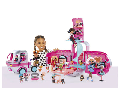 LOL Surprise Omg Glamper with 55+ Surprises Fully-Furnished with Light up Pool- NEW IN BOX!!!