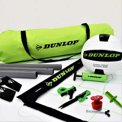 Dunlop Quick Setup Competitive Outdoor Volleyball Set, Green/Black**New in Box**