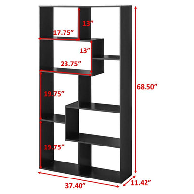 Mainstays Modern 8-Cube Bookcase, Espresso**New in Box**
