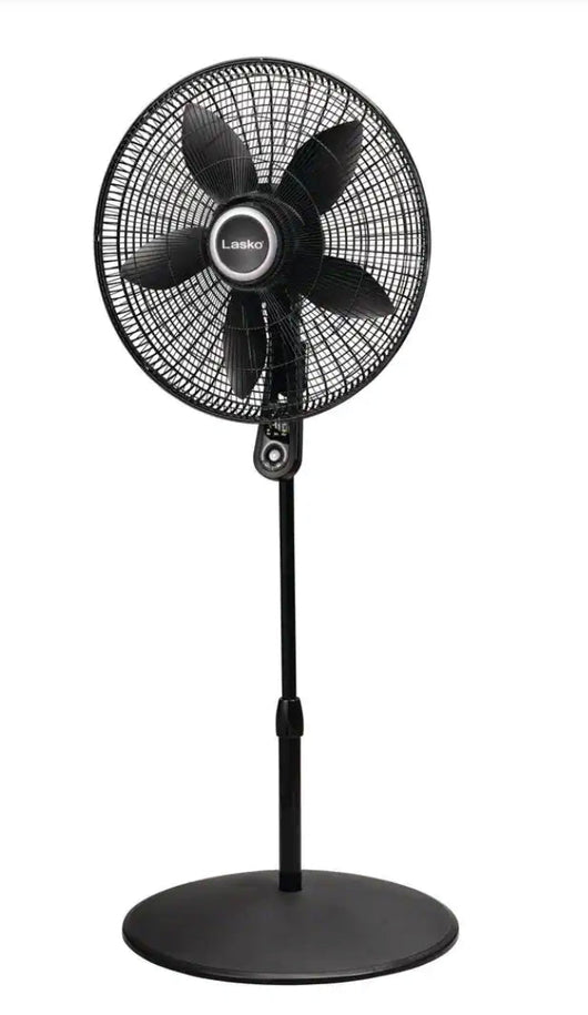 Lasko Adjustable Height 57 in. 4-Speed Oscillating Pedestal Fan with Remote Control and 20 in. Blade**New in box**