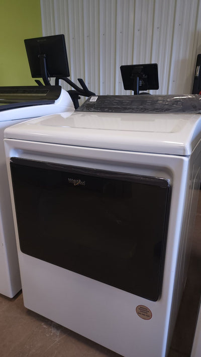 Whirlpool 7.4-cu ft Vented Electric Dryer with Intuitive Controls - White ((USED ONCE -