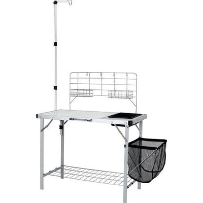Ozark Trail Camping Table, Silver, 39 L in x 19.7 W in x 76 H in**New**