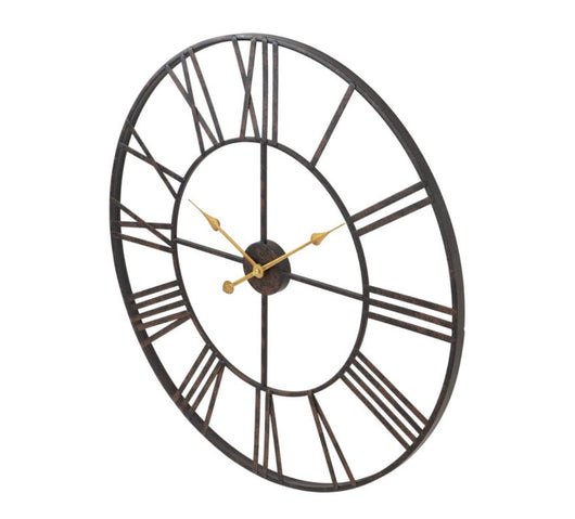 Solange Round Metal Wall Clock - 30" Dark Brown- NEW IN BOX!!!