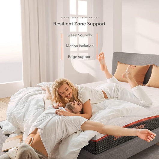 King Mattress, Sweetnight 12” Hybrid Mattress with Gel Memory Foam & Pocket Innerspring for Cool Sleep & Edge Support, Bed Mattress with Moisture Wicking Adaptive Cover, Medium Firm, King Size- new in box