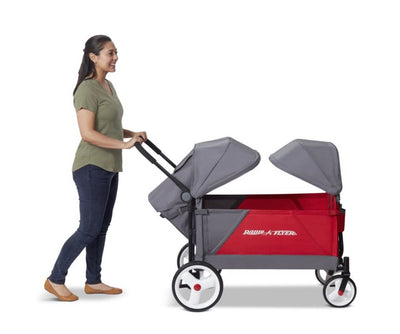 Radio Flyer, Discovery Stroll 'N Wagon with Canopies, Folding Wagon- NEW IN BOX!!!