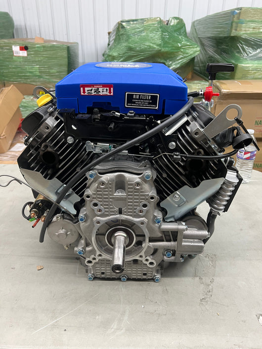 DuroMax XP23HPE 713cc V-Twin Electric Start Gas Powered 50 State Approved, Multi-Use Engine, XP23HPE, Blue- NEW OUT OF BOX!!! (Minor crack on air filter cover)