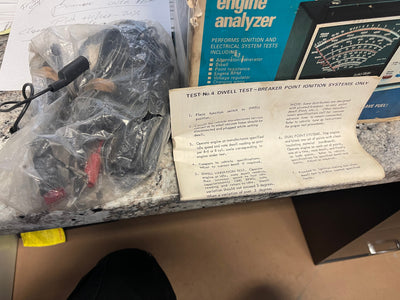 Sears engine analyzer - model 2821423 in original box with all accessories and users manual