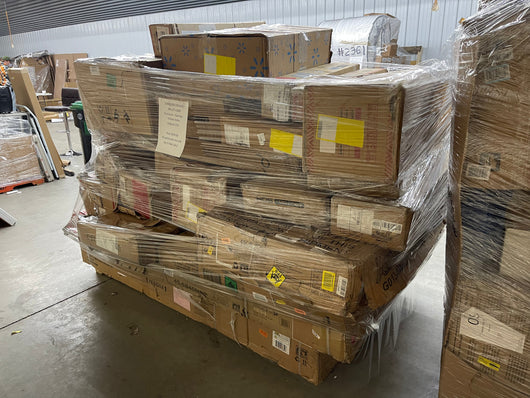 Jumbo huge liquidation pallet- double pallets !  Furniture / game table / fitness   pallet number 2721