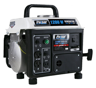 Pulsar 1200 Peak Watt, 900 Running Watt Portable 2-Cycle Gas Powered Generator!! NEW IN BOX!!