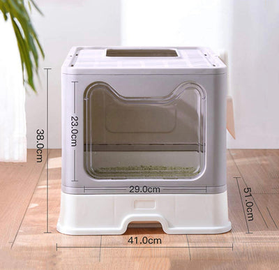 Meikuler Cat Litter Box Large Litter Pan for Cats Foldable Litter Boxes Comes with Cat Litter Scoop- NEW IN BOX!!!!